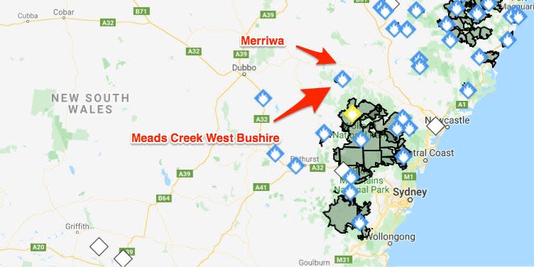 meads creek bushfire