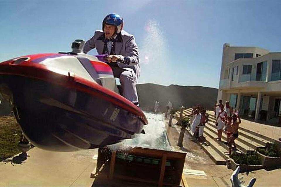 johnny flying off a ramp on a jet ski