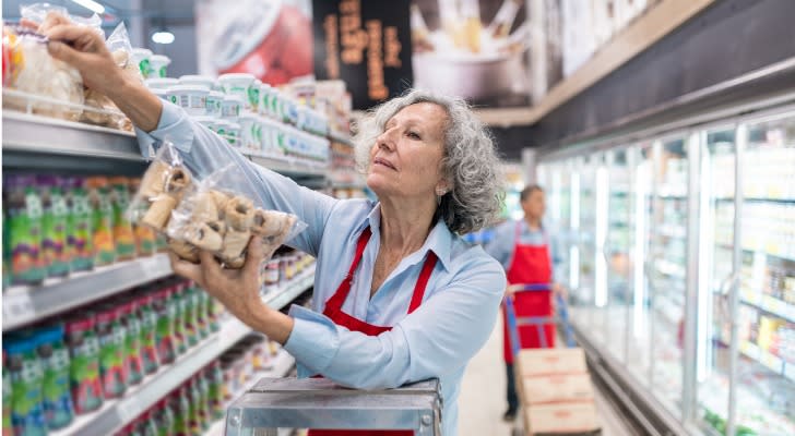 Some part-time workers, like this grocery store employee, would potentially earn access to the federal Thrift Savings Plan under the Retirement Savings for Americans Act. 