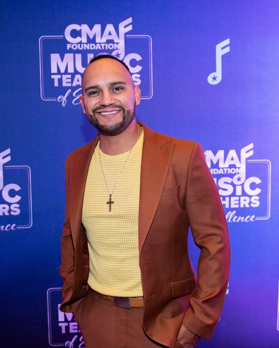 Frank Ray, attends the CMA Foundation's Music Teachers of Excellence Event at Belmont's Fisher Center for the Performing Arts in Nashville , Tenn., Tuesday, Sept. 19, 2023.