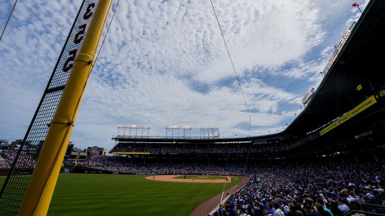 <div>A general view of Wrigley Field on April 23, 2022 in Chicago, Illinois.</div> <strong>(Matt Dirksen/Getty Images / Getty Images)</strong>