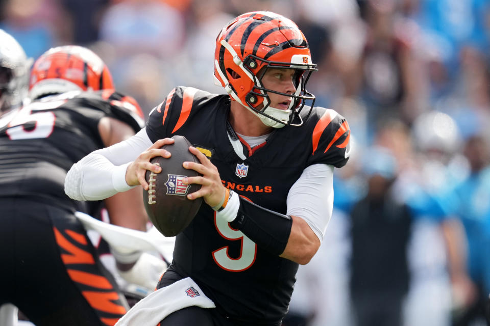 Joe Burrow and the Bengals managed to hold off the Panthers. (Grant Halverson/Getty Images)