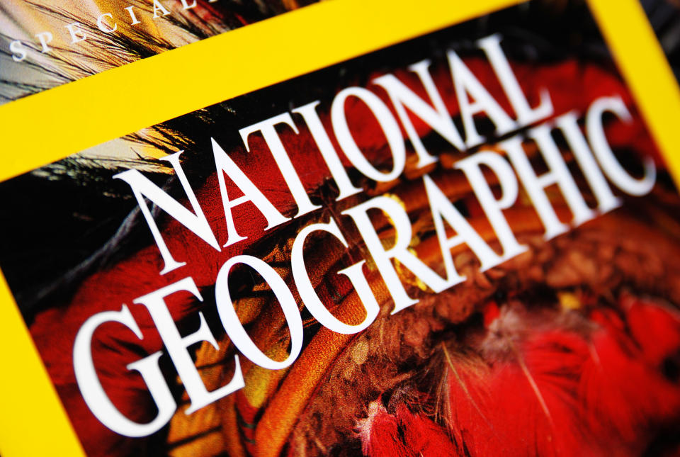 Pila, Italy - April 19, 2011: National Geographic special italian issue &amp;amp;amp;quot;I grandi speciali da collezione vol.4&amp;amp;amp;quot; published in Italy in 2004 by National Geographic Society, macro close-up of the front cover, studio shot.