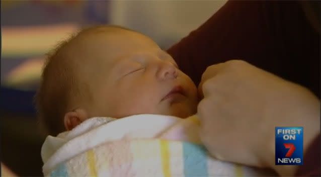 Fast asleep: Controlled crying maybe a stressful technique to try, but researchers have found it bears fruit. Photo: 7 News