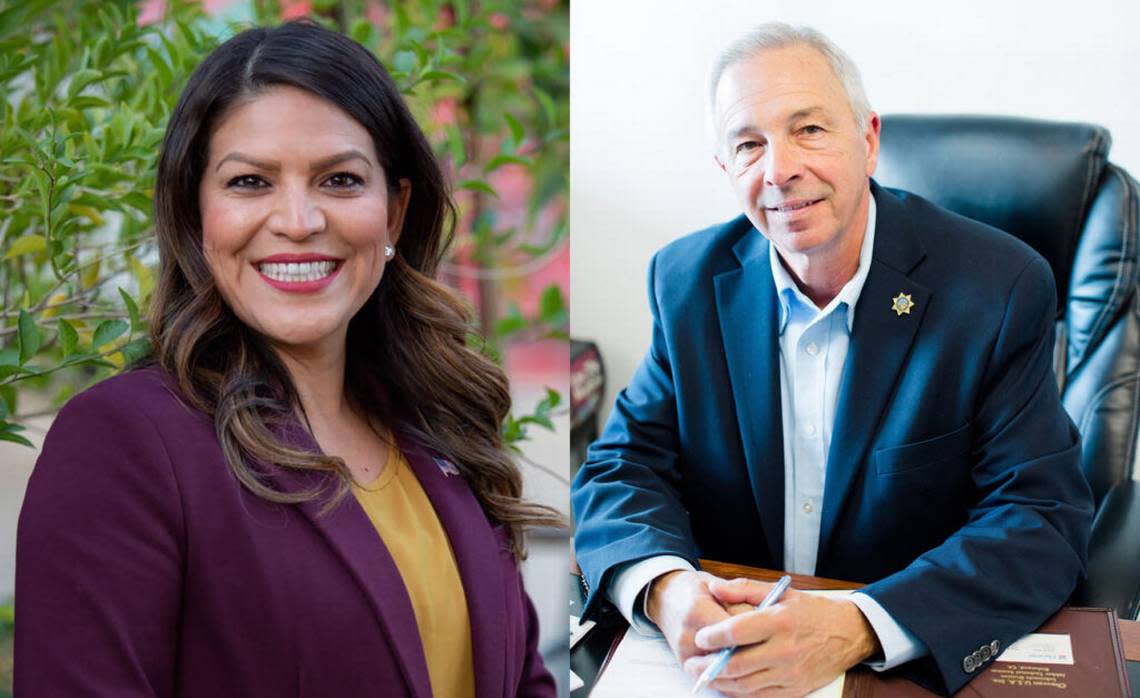 Democrat Esmeralda Soria faces Republican Mark Pazin in the 27th District Assembly race in November.