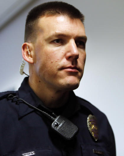 Aurora police Officer Jason Oviatt in 2013. (AP file)