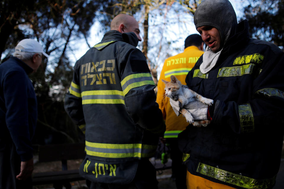 Massive wildfires tear across Israel