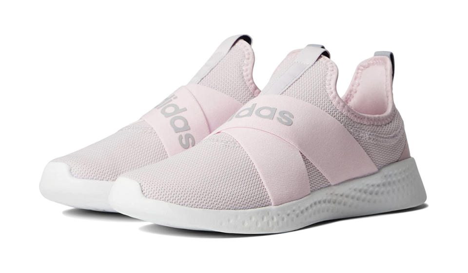 Pale pink sneakers