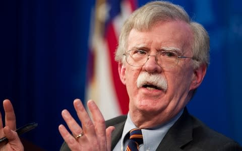 John Bolton, Mr Trump's former national security adviser, has indicated he is willing to testify if called by the US Senate - Credit: AP Photo/Cliff Owen