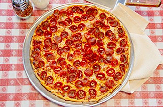 Pepperoni pizza at Minelli's Pizza