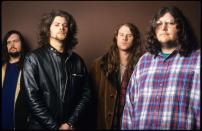 <p>Screaming Trees, Mark Lanegan, Gary Lee Conner, Van Conner, and Barrett Martin in Belgium in 1993.</p>