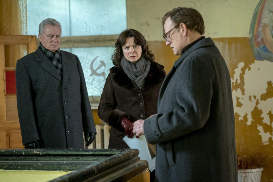 Stellan Skarsgard, Emily Watson and Jared Harris in "Chernobyl". (PHOTO: HBO)