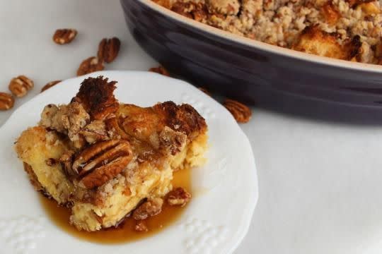 Baked French Toast with Pecan Crumble