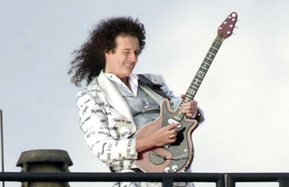 Sir Brian May has been in a dispute with Michael Eavis for years credit:Bang Showbiz