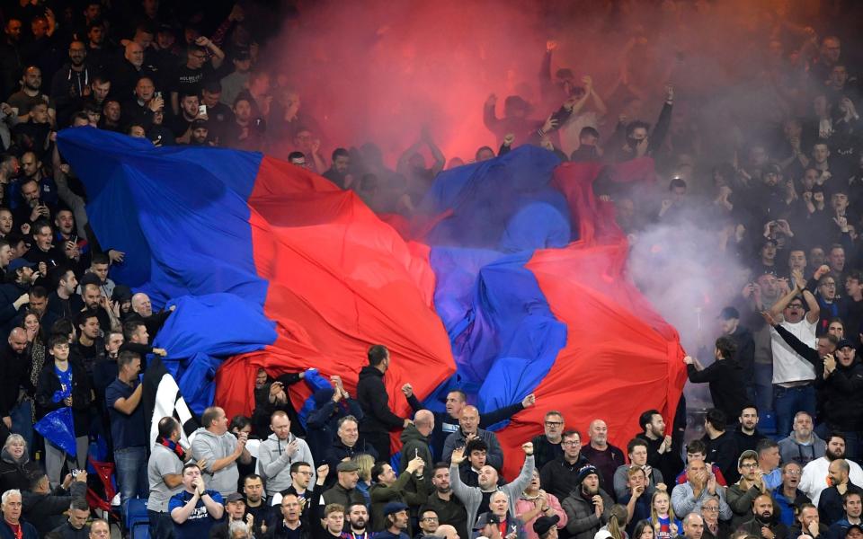 Crystal Palace fans during the match  - REUTERS/Toby Melville