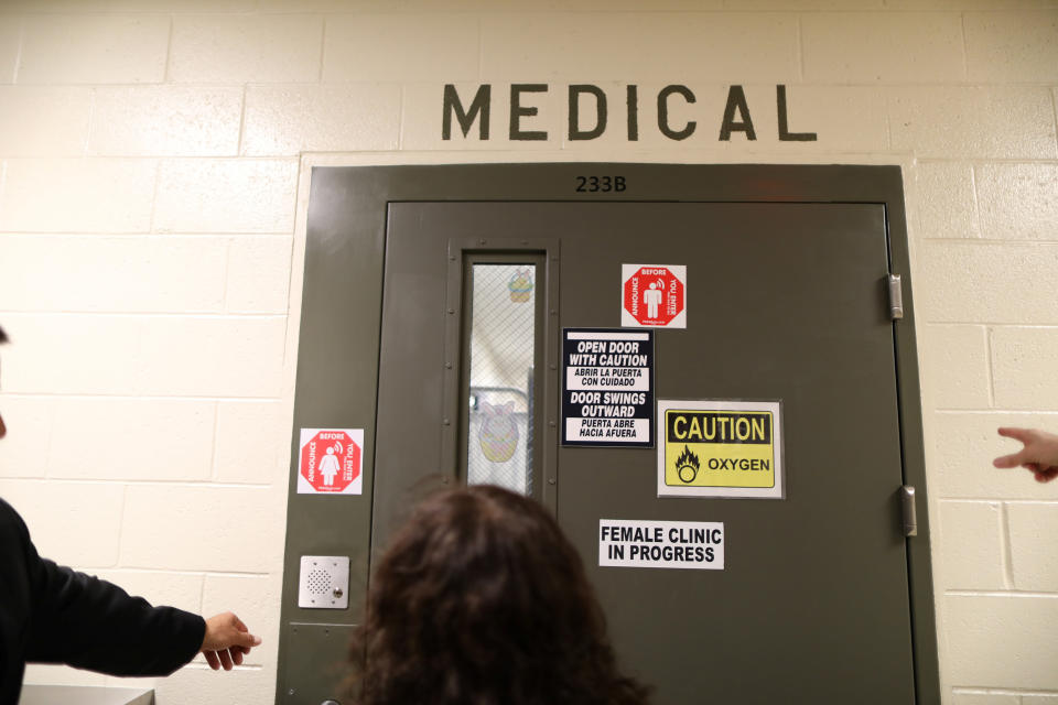 The women's medical room is seen at the Adelanto immigration detention center, which is run by the Geo Group, in Adelanto, Calif., on April 13, 2017. (Photo: Lucy Nicholson/Reuters)