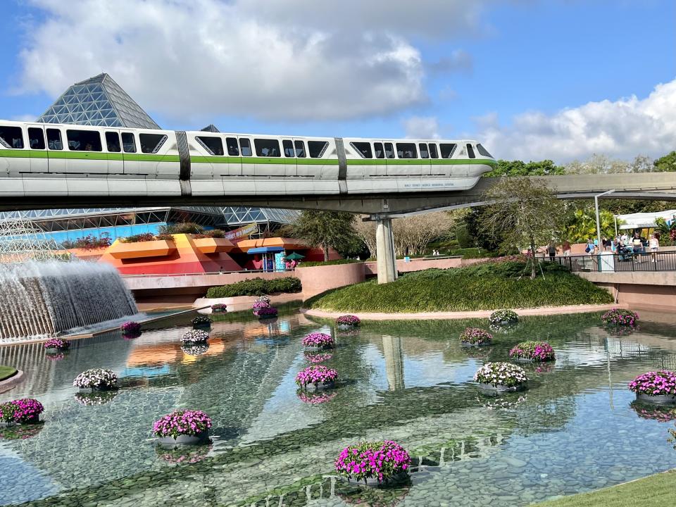 Approximately 170 floating gardens decorate the lakes and waterways of the theme park during the EPCOT International Flower and Garden Festival. (Photo: Terri Peters)