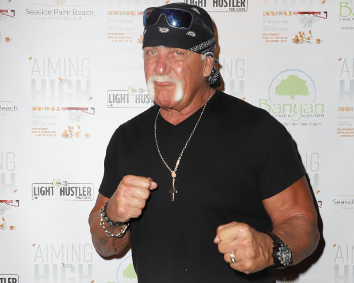 MIAMI, FL - OCTOBER 08:  Hulk Hogan attends Celebrity Sports Agent,  Darren Prince Host Invite-Only, Private Event For His New Best Selling Book &#39;Aiming High&#39; at Komodo on October 8, 2018 in Miami, Florida.  (Photo by John Parra/Getty Images for Darren Prince Book Release Party)