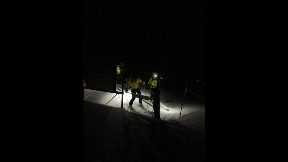 Two skiers were rescued hours after becoming lost in the backcountry, Wyoming rescuers said. 