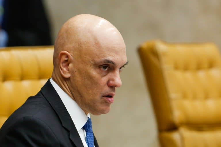 Le juge de la Cour suprême brésilienne, Alexandre de Moraes, le 13 septembre 2023 à Brasilia (Sergio Lima)