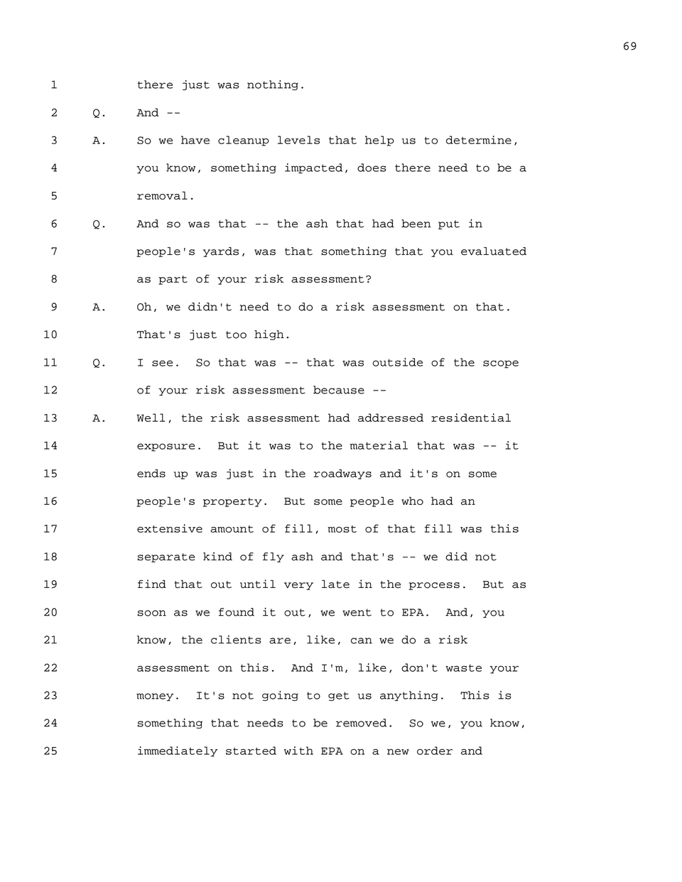 Page 69 of Bradley Deposition - NC Duke Energy case 2016