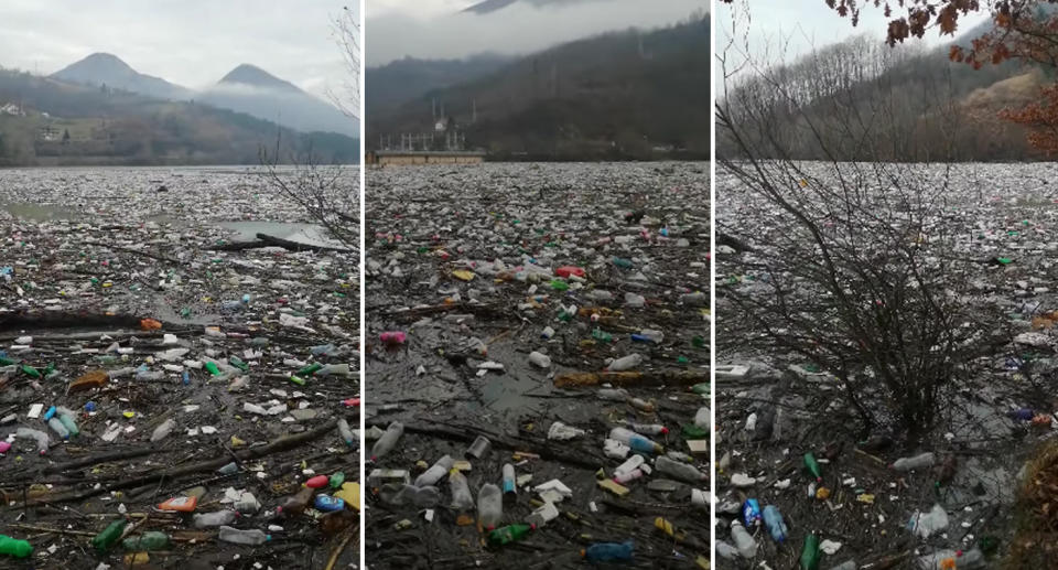 Thousands of cubic metres of waste accumulating in southwest Serbia in at the Potpecko accumulation lake