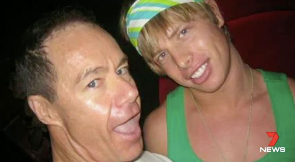 Michael Atkins (left), and the circumstances of Matthew's death, were not spoken of. Source: 7 News