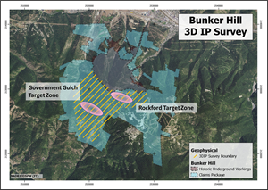 IP Anomalies in Plan-View of Bunker Hill Mine Package