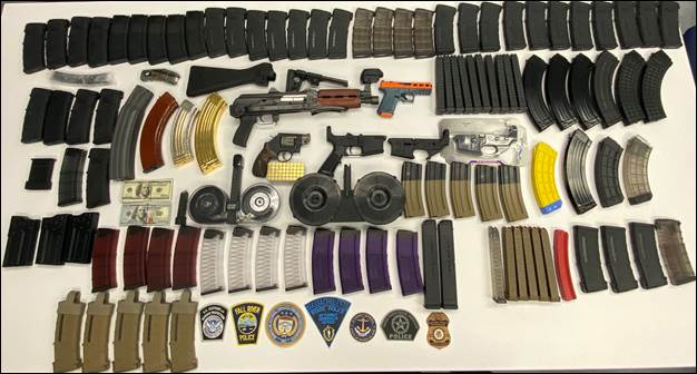 Some these weapons were seized during investigations into the activities of a Fall River man, according to prosecutors from the office of Attorney General Peter F. Neronha.