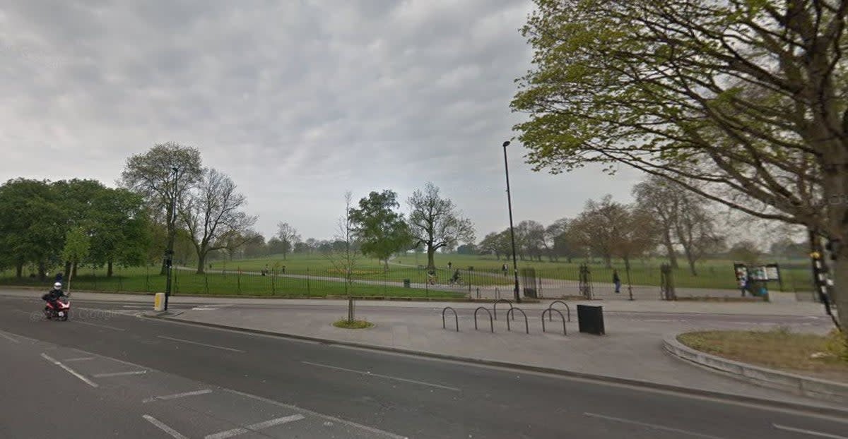 Emergency services were alerted at around 6.20pm on Saturday to reports a fairground ride had failed in Brockwell Park (Google maps)