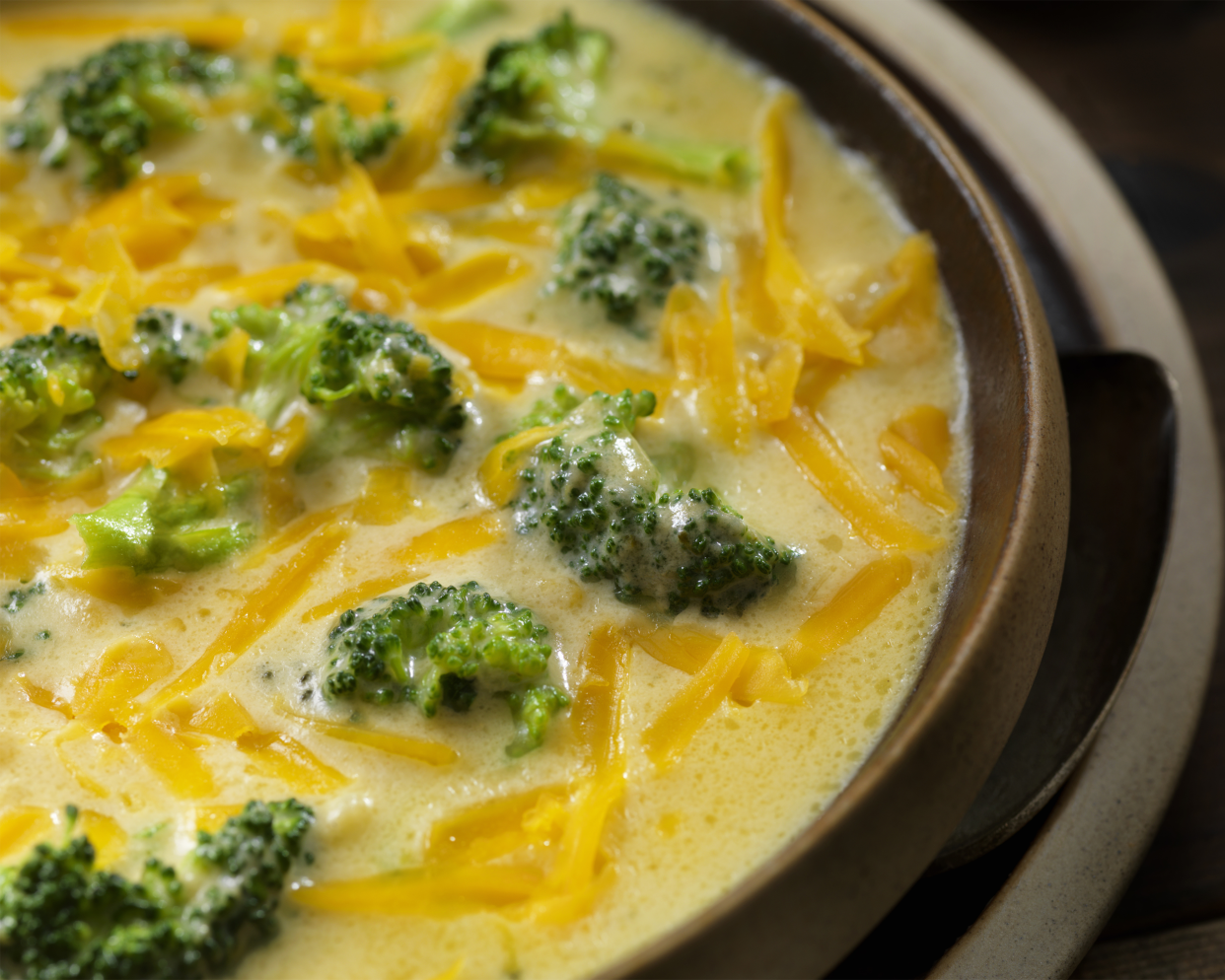 Roasted Broccoli Cheese Soup