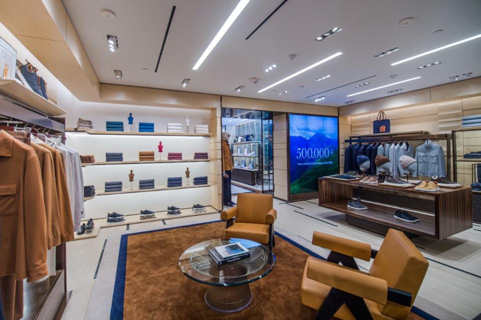 Zegna’s new Boston store interior. - Credit: Courtesy of Zegna