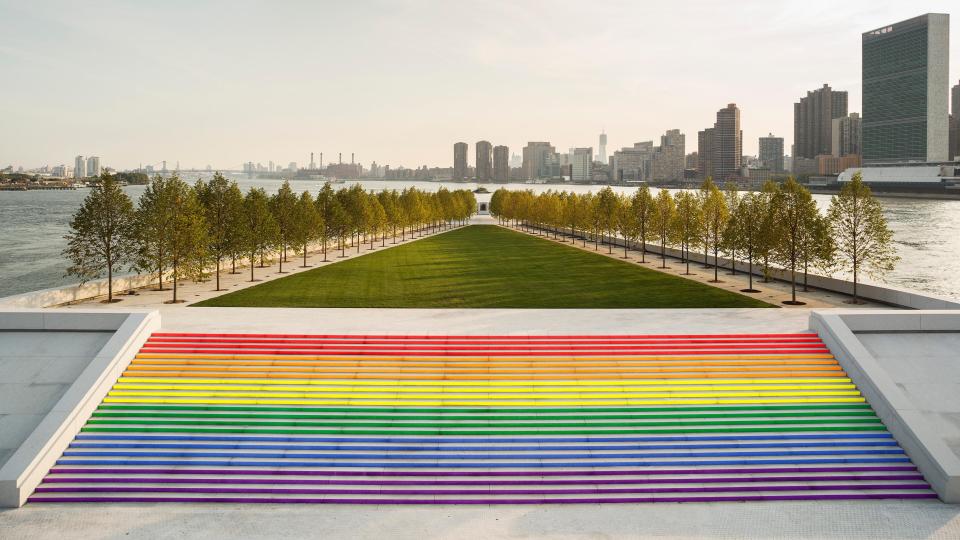 The steps at Four Freedoms Park as they will appear on Saturday, June 15. (Photo: Four Freedoms Park )