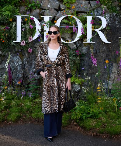 <p>Saira Macleod/WWD via Getty</p> Lawrence modeled rich mom vibes at Dior's Cruise 2025 show on June 3