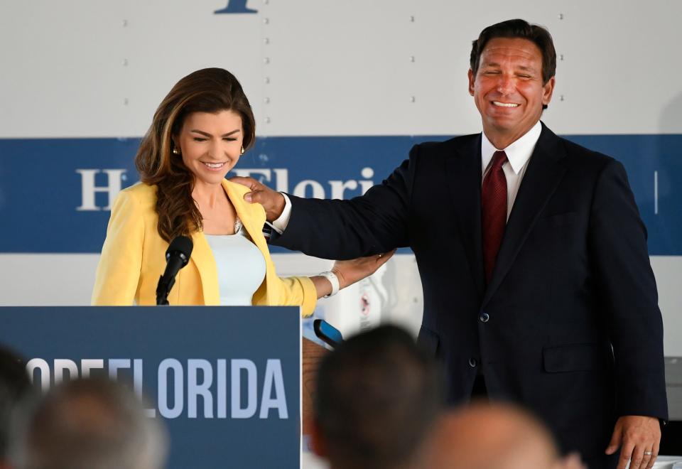 Florida Governor Ron DeSantis and First Lady Casey DeSantis announced a new disaster relief resource during a press conference in Sarasota Wednesday morning. People in need of assistance in Florida can reach Hope Florida by calling the Hope Line (833-GET-HOPE) or by visiting HopeFlorida.com. Organizations can visit hopeflorida.com to learn more about how to join Hope Florida's CarePortal.