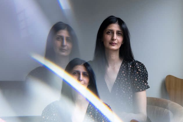 Anju Treohan poses for a portrait in her apartment in Philadelphia, Pennsylvania, on May 13. 