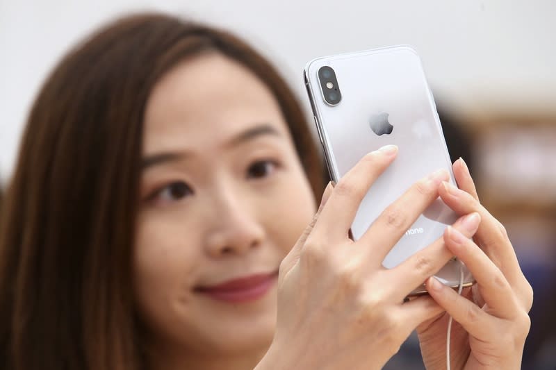 <p>iPhone X在台開賣（1） (圖) </p>