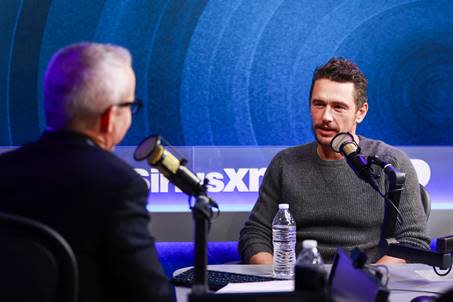 James Franco (right) is speaking out in an interview (with Jess Cagle, left) for the first time in years following sexual misconduct allegations against him.