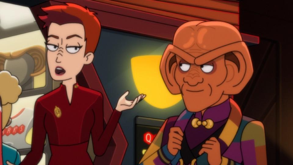 Kira and Quark on Star Trek: Lower Decks