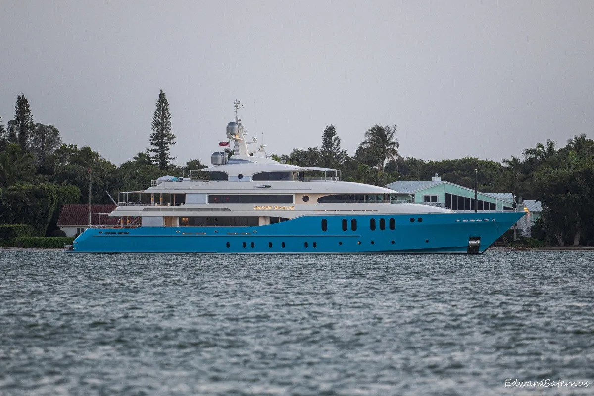 Billionaire's mega yacht, once for sale for $40 million, anchored off Sanibel Island