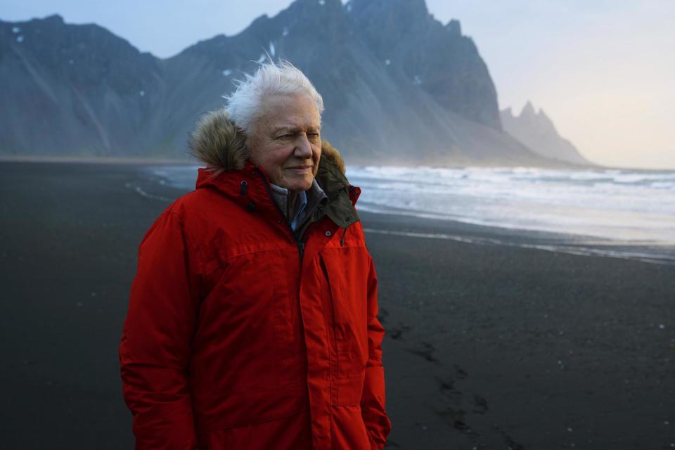 David Attenborough in Iceland ahead A Life On Our Planet's release (AP/BBC America )