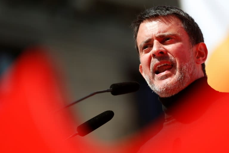 Former French prime minister Manuel Valls has campaigned in Barcelona against Catalan separatists