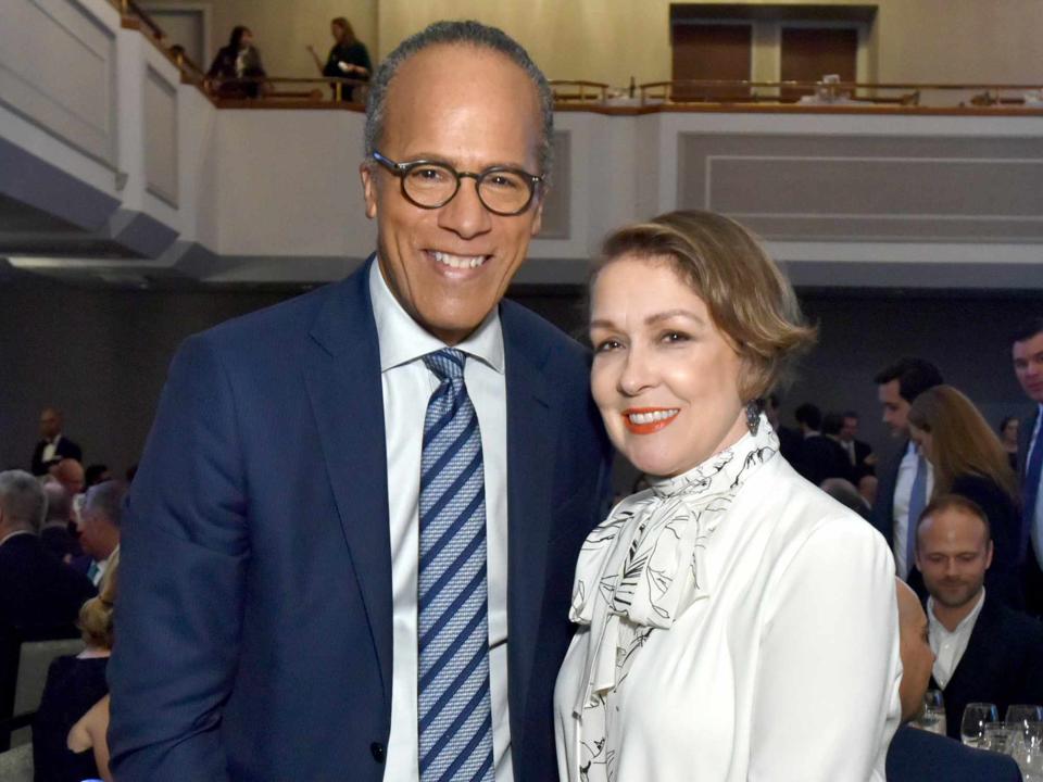 Eugene Gologursky/Getty Lester Holt and wife Carol Hagen