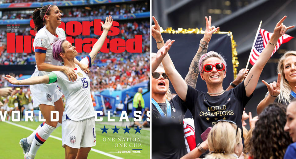 Megan Rapinoe is becoming an internet sensation. [Photo: Getty/Sports Illustrated]