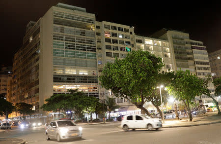 A building (L) in which an apartment containing cash, art works and personal belongings of Carlos Ghosn is pictured in Rio de Janeiro, Brazil December 10, 2018. REUTERS/Ricardo Moraes