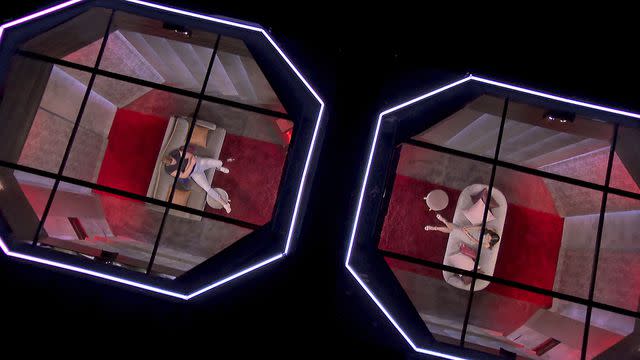 Netflix Two people in the pods on 'Love Is Blind'