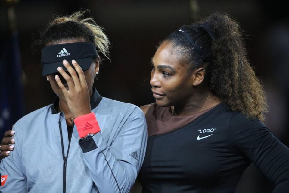 Naomi Osaka and Serena Williams