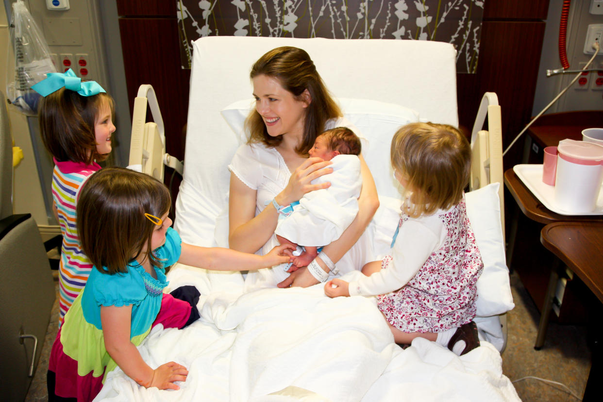 Caroline Malatesta, who won a $16 million lawsuit against her Alabama hospital, with her children. (Photo: Courtesy Caroline Malatesta)