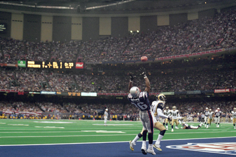 David Patten with the Patriots.