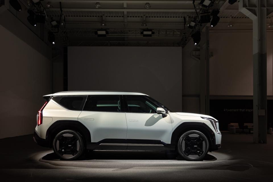 The 2024 Kia EV9 electric three-row SUV.